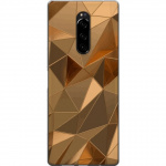 Mobilskal till Sony Xperia 1 med 3D Guld motiv Mobilskal till Sony Xperia 1 med 3D Guld motiv