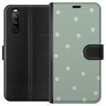 Plånboksfodral till Sony Xperia 10 III med Prästkragar motiv Plånboksfodral till Sony Xperia 10 III med Prästkragar motiv