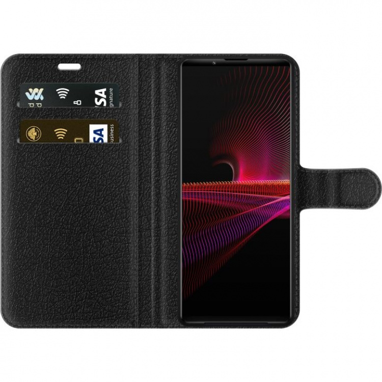 Plånboksfodral till Sony Xperia 1 III med Nalle motiv Plånboksfodral till Sony Xperia 1 III med Nalle motiv