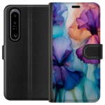 Plånboksfodral till Sony Xperia 1 IV med Magiska blommor motiv Plånboksfodral till Sony Xperia 1 IV med Magiska blommor motiv