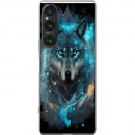 Mobilskal till Sony Xperia 1 V med Varg motiv Mobilskal till Sony Xperia 1 V med Varg motiv