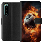 Plånboksfodral till Sony Xperia 5 IV med Fotboll motiv