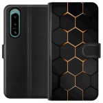 Plånboksfodral till Sony Xperia 5 IV med Lyxigt Mönster motiv