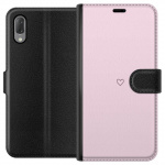 Plånboksfodral till Sony Xperia L3 med Hjärta motiv Plånboksfodral till Sony Xperia L3 med Hjärta motiv