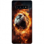 Mobilskal till Samsung Galaxy S10 med Fotboll motiv