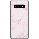 Mobilskal till Samsung Galaxy S10 med Rosa Hjärta motiv