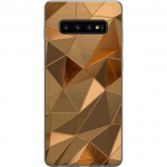 Mobilskal till Samsung Galaxy S10 med 3D Guld motiv