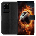 Plånboksfodral till Samsung Galaxy S20 Ultra med Fotboll motiv