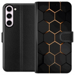 Plånboksfodral till Samsung Galaxy S23+ med Lyxigt Mönster motiv
