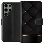 Plånboksfodral till Samsung Galaxy S23 Ultra med Lyxig linje motiv