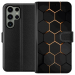 Plånboksfodral till Samsung Galaxy S23 Ultra med Lyxigt Mönster motiv