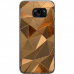 Mobilskal till Samsung Galaxy S7 med 3D Guld motiv Mobilskal till Samsung Galaxy S7 med 3D Guld motiv