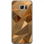 Mobilskal till Samsung Galaxy S7 edge med 3D Guld motiv