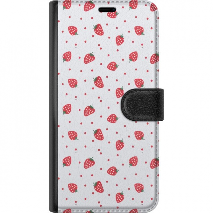 Plånboksfodral till Xiaomi Mi 10 Lite 5G med Jordgubbar motiv Plånboksfodral till Xiaomi Mi 10 Lite 5G med Jordgubbar motiv