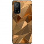 Mobilskal till Xiaomi Mi 10T 5G med 3D Guld motiv