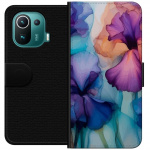 Plånboksfodral till Xiaomi Mi 11 Pro med Magiska blommor motiv Plånboksfodral till Xiaomi Mi 11 Pro med Magiska blommor motiv