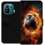 Plånboksfodral till Xiaomi Mi 11 Pro med Fotboll motiv