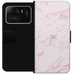 Plånboksfodral till Xiaomi Mi 11 Ultra med Rosa Hjärta motiv
