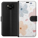 Plånboksfodral till Xiaomi Poco X3 NFC med Blommor motiv