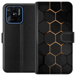 Plånboksfodral till Xiaomi Redmi 10C med Lyxigt Mönster motiv