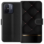 Plånboksfodral till Xiaomi Redmi 12C med Lyxig linje motiv