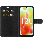 Plånboksfodral till Xiaomi Redmi 12C med Blå fjärillar motiv