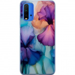 Mobilskal till Xiaomi Redmi 9T med Magiska blommor motiv Mobilskal till Xiaomi Redmi 9T med Magiska blommor motiv