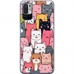 Mobilskal till Xiaomi Redmi Note 10 5G med Kattmönster motiv
