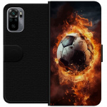 Plånboksfodral till Xiaomi Redmi Note 10S med Fotboll motiv