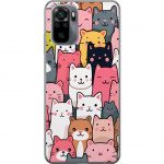 Mobilskal till Xiaomi Redmi Note 10S med Kattmönster motiv