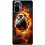 Mobilskal till Xiaomi Redmi Note 10S med Fotboll motiv