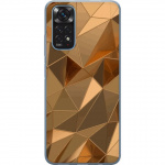 Mobilskal till Xiaomi Redmi Note 11 med 3D Guld motiv