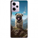 Mobilskal till Xiaomi Redmi Note 12 Pro med Glad Hund motiv