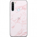 Mobilskal till Xiaomi Redmi Note 8 med Rosa Hjärta motiv