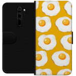 Plånboksfodral till Xiaomi Redmi Note 8 Pro med Stekt ägg motiv Plånboksfodral till Xiaomi Redmi Note 8 Pro med Stekt ägg motiv