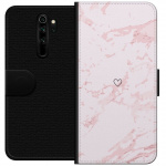 Plånboksfodral till Xiaomi Redmi Note 8 Pro med Rosa Hjärta motiv
