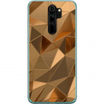 Mobilskal till Xiaomi Redmi Note 8 Pro med 3D Guld motiv