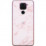 Mobilskal till Xiaomi Redmi Note 9 med Rosa Hjärta motiv Mobilskal till Xiaomi Redmi Note 9 med Rosa Hjärta motiv