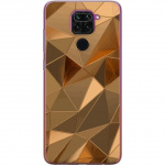 Mobilskal till Xiaomi Redmi Note 9 med 3D Guld motiv