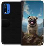Plånboksfodral till Xiaomi Redmi Note 9 4G med Glad Hund motiv