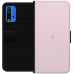 Plånboksfodral till Xiaomi Redmi Note 9 4G med Hjärta motiv Plånboksfodral till Xiaomi Redmi Note 9 4G med Hjärta motiv