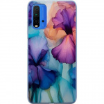 Mobilskal till Xiaomi Redmi Note 9 4G med Magiska blommor motiv