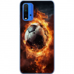 Mobilskal till Xiaomi Redmi Note 9 4G med Fotboll motiv Mobilskal till Xiaomi Redmi Note 9 4G med Fotboll motiv