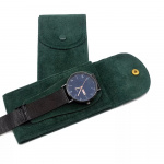 Klockfodral i sammetsliknande material, Grön Klockfodral i sammetsliknande material, Grön