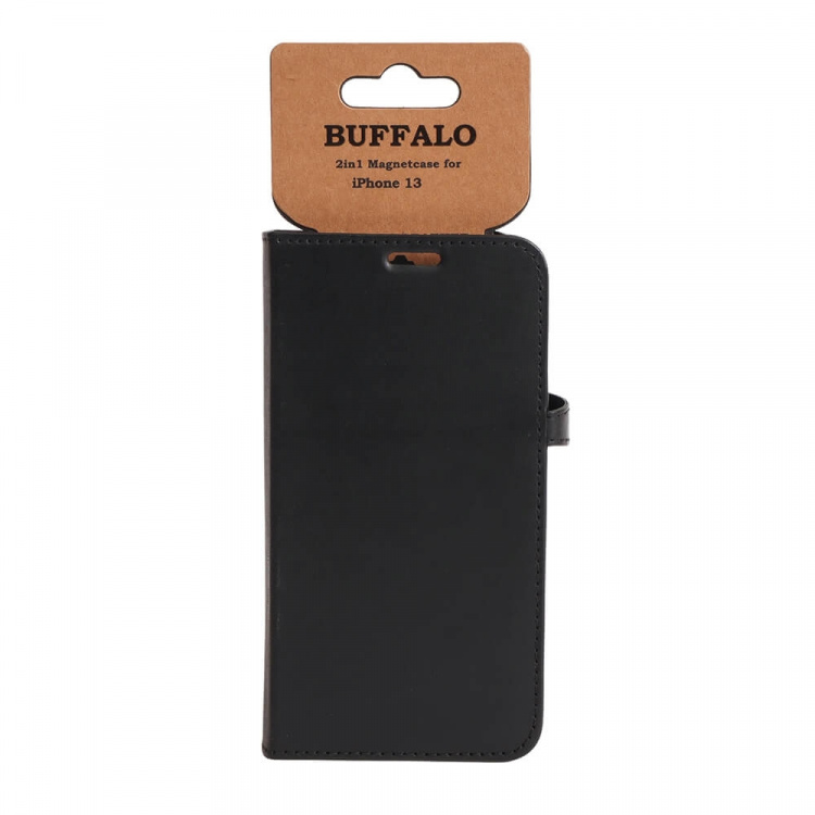 BUFFALO Mobilfodral 3 Kortfack Svart - iPhone 13