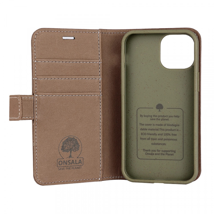 Onsala Mobilfodral Eco Brun - iPhone 13 Mini Onsala Mobilfodral Eco Brun - iPhone 13 Mini