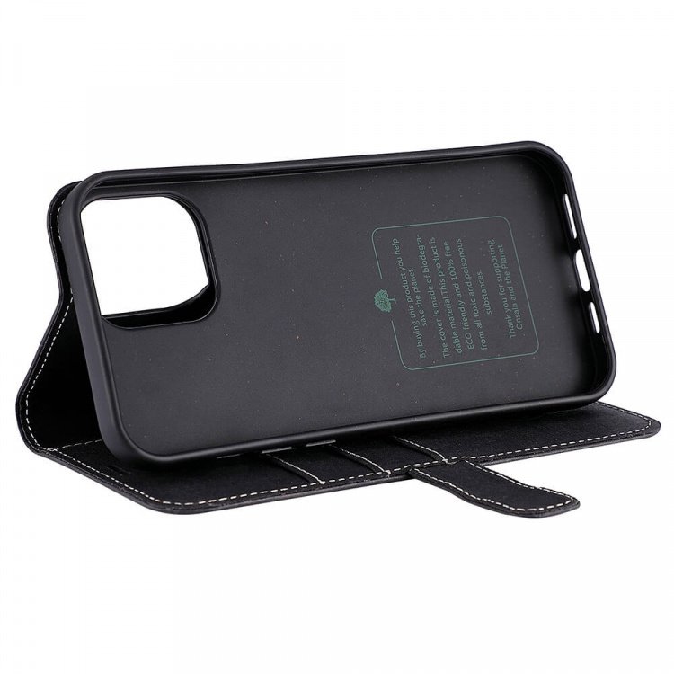 Onsala Mobilfodral Eco Svart - iPhone 13 Pro Max