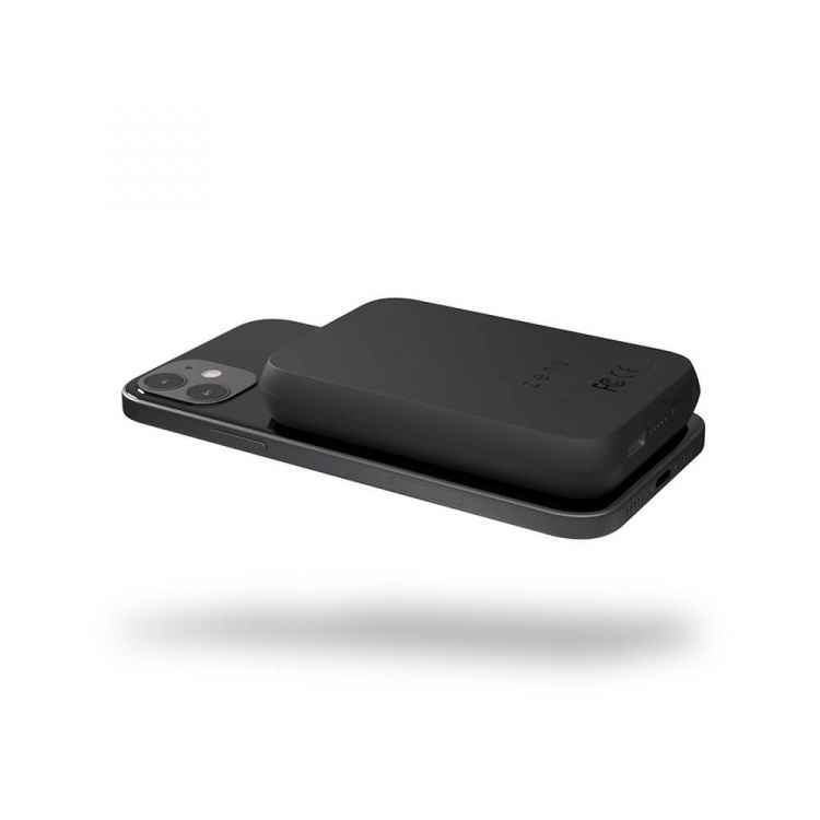 Zens Magnetisk Qi Powerbank One Side 4000mAh Svart