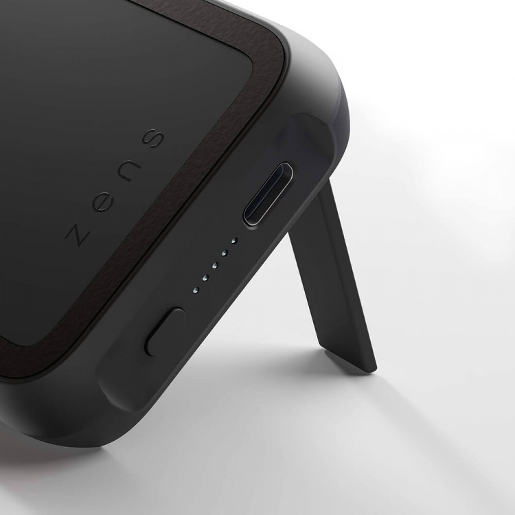 Zens Magnetisk Qi Powerbank One Side QI 10000mAh Svart