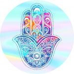 POPSOCKETS Hippie Hamsa Grip med Ställfunktion